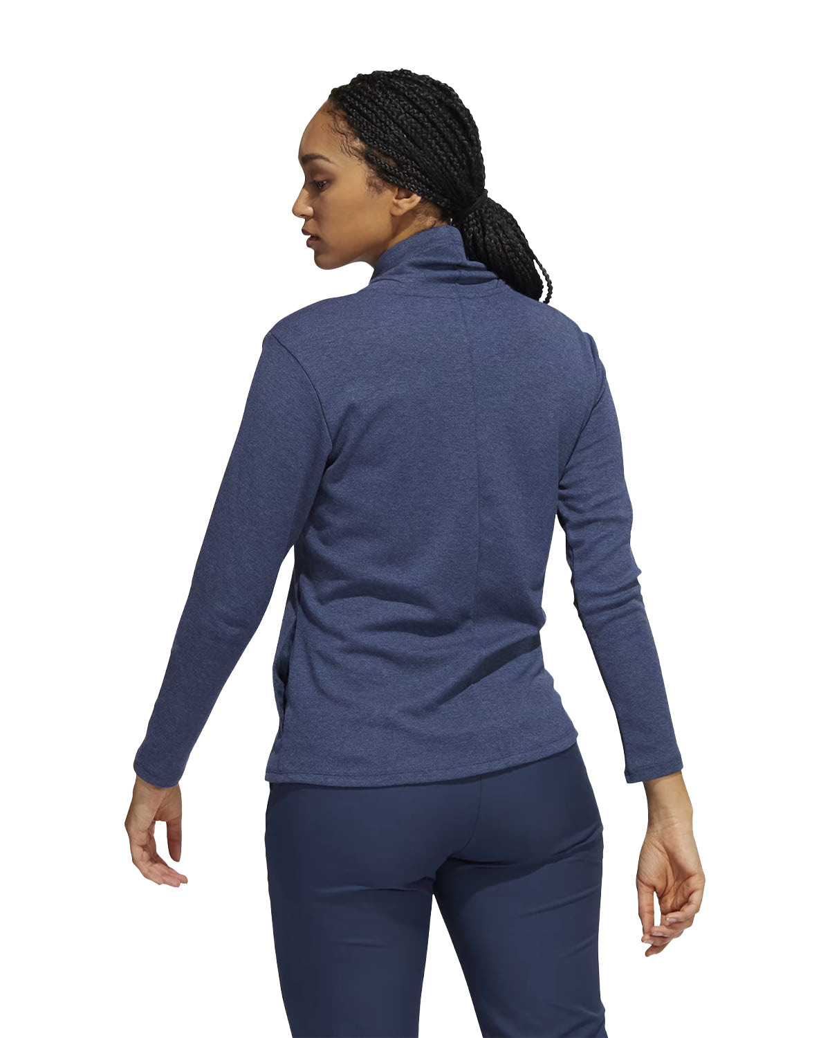Melange high mock pullover - Image 2